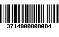 Código de Barras 3714900000004