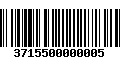 Código de Barras 3715500000005