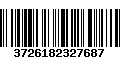 Código de Barras 3726182327687