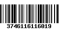 Código de Barras 3746116116019