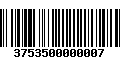 Código de Barras 3753500000007