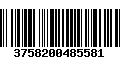 Código de Barras 3758200485581