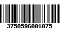 Código de Barras 3758596001075