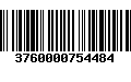 Código de Barras 3760000754484