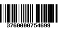 Código de Barras 3760000754699