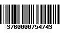 Código de Barras 3760000754743