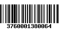 Código de Barras 3760001380064