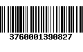 Código de Barras 3760001390827