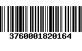 Código de Barras 3760001820164