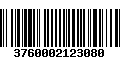 Código de Barras 3760002123080