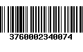 Código de Barras 3760002340074