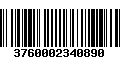 Código de Barras 3760002340890