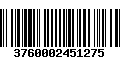 Código de Barras 3760002451275