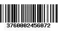 Código de Barras 3760002456072