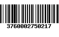 Código de Barras 3760002750217