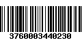 Código de Barras 3760003440230