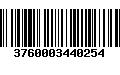 Código de Barras 3760003440254