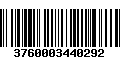 Código de Barras 3760003440292