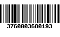 Código de Barras 3760003680193