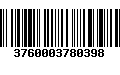 Código de Barras 3760003780398