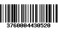 Código de Barras 3760004430520