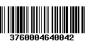 Código de Barras 3760004640042