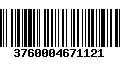 Código de Barras 3760004671121