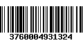 Código de Barras 3760004931324