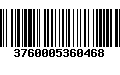 Código de Barras 3760005360468