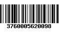 Código de Barras 3760005620098