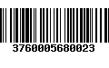 Código de Barras 3760005680023