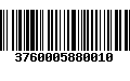 Código de Barras 3760005880010