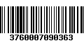 Código de Barras 3760007090363