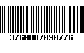 Código de Barras 3760007090776