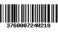 Código de Barras 3760007240218