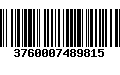 Código de Barras 3760007489815