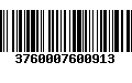 Código de Barras 3760007600913