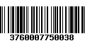 Código de Barras 3760007750038