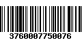 Código de Barras 3760007750076