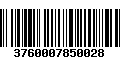 Código de Barras 3760007850028