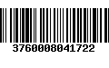 Código de Barras 3760008041722