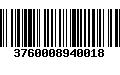 Código de Barras 3760008940018