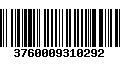 Código de Barras 3760009310292