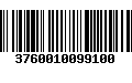 Código de Barras 3760010099100