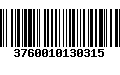 Código de Barras 3760010130315