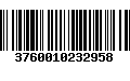 Código de Barras 3760010232958