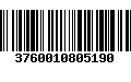 Código de Barras 3760010805190