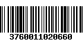 Código de Barras 3760011020660