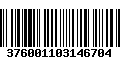 Código de Barras 376001103146704