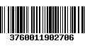 Código de Barras 3760011902706